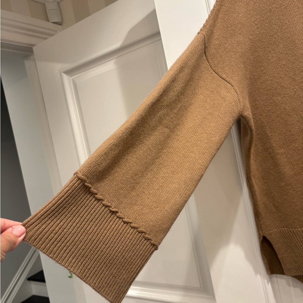 Theory Camel Crew Neck Sweater - Picture 4 of 4